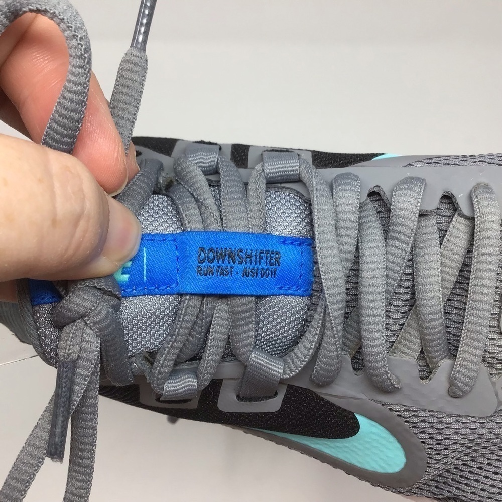 Nike Downshifter 9 Gray Running Sneaker - Picture 7 of 11